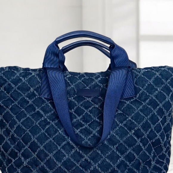 Kurt Geiger (NWT) LONDON I Denim Fabric I Shoulder Bag - Picture 5 of 5